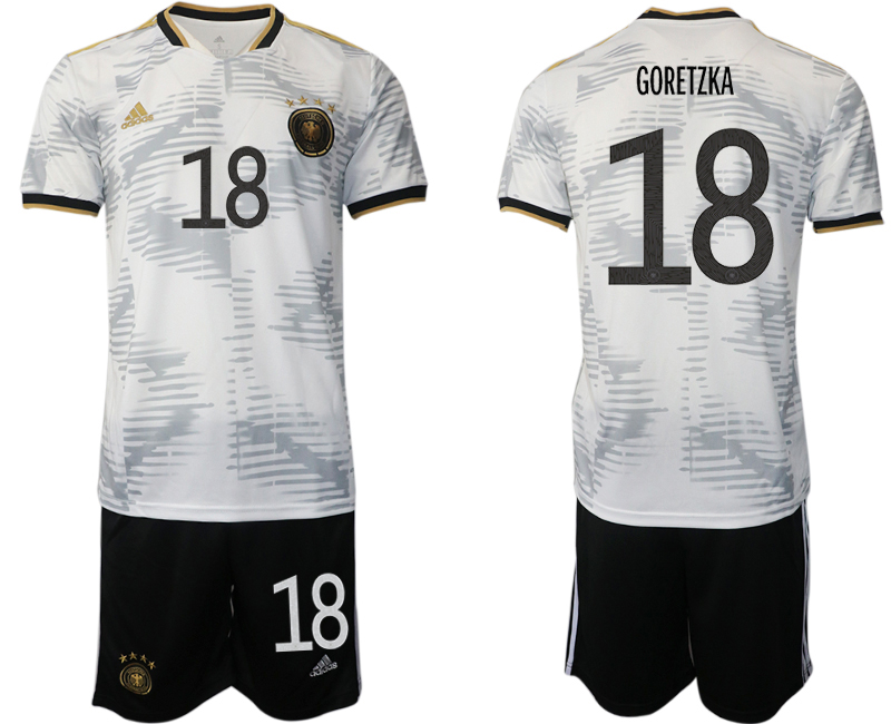 Men 2022 World Cup National Team Germany home white #18 Soccer Jersey